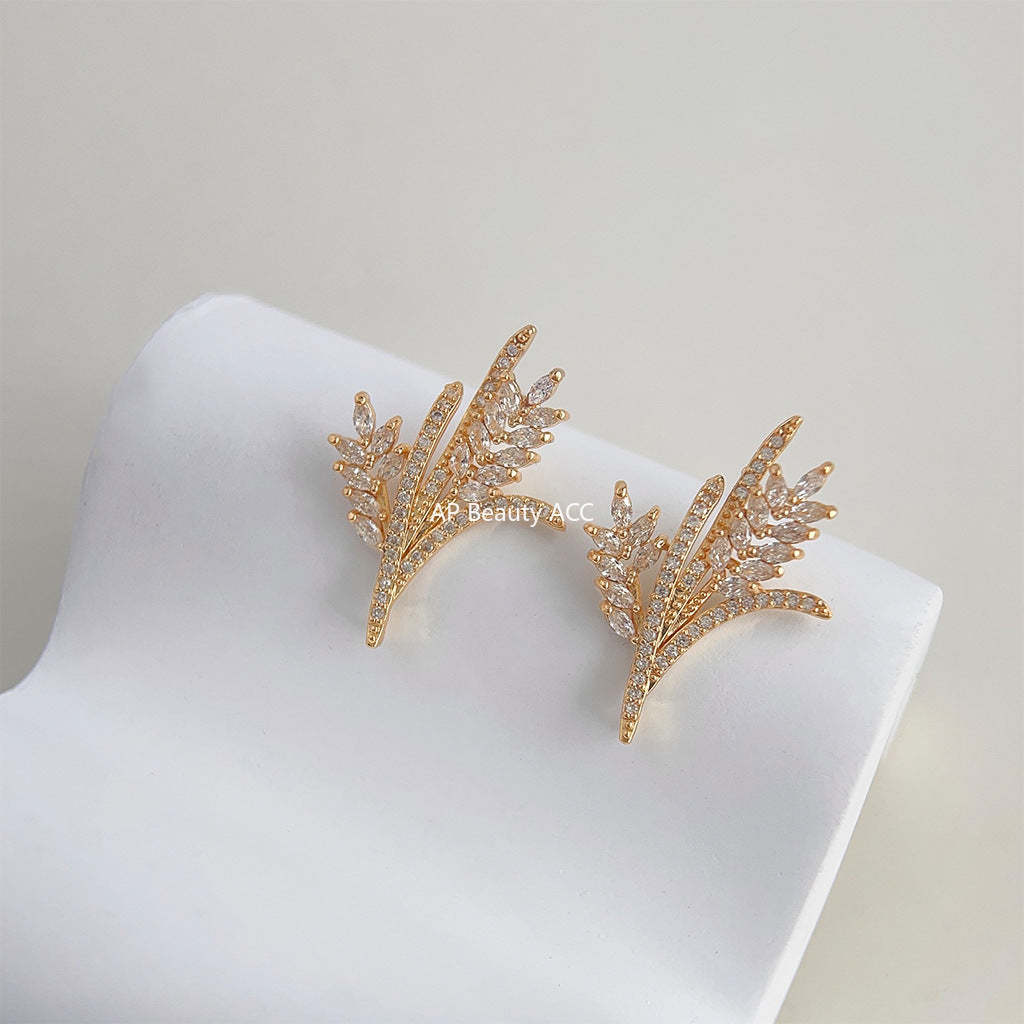 C관 - 업그레이드 18K 도금 밀 이삭 귀걸이 [3881] 24.05-2