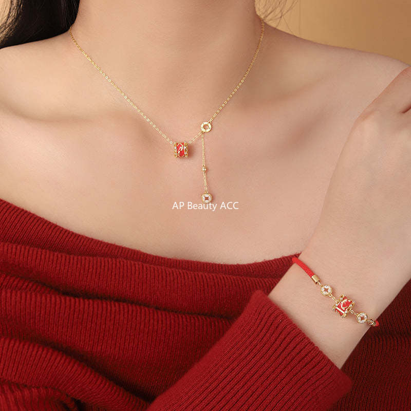 B관 - 999 실버 잉어 원형 코인 행운 목걸이 팔찌 [YC3223N_1 YC4597SL_1] 25.10-5