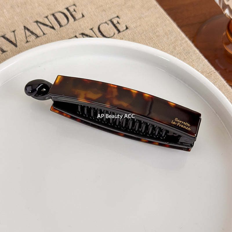 E관 - 아세테이트 스트라이프 트위스트 집게핀 [27640] 25.11-1