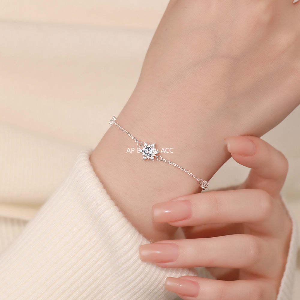 B관 - 999 실버 눈꽃 큐빅 목걸이 반지 팔찌 [YC0938N_1 YC3199R_1 YC4059SL_1] 25.12-3