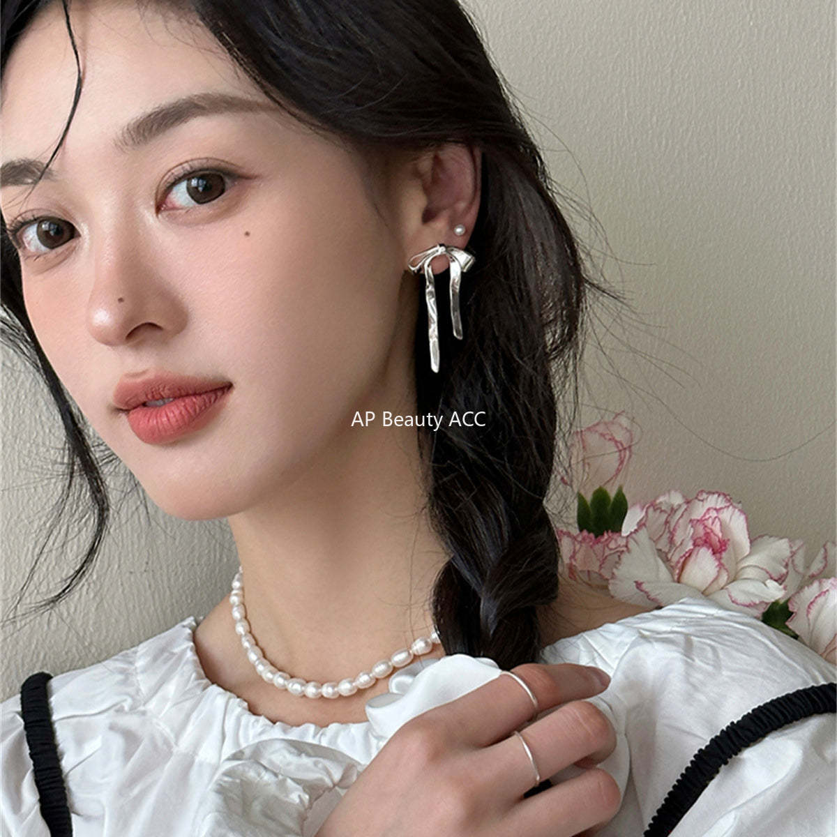 A관 - 925 은침 리본 빅사이즈 귀걸이 [EH-3723] 25.06-4