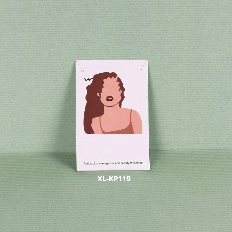 액세서리 부자재 - [6x9cm] 목걸이 귀걸이 포장지 200장 얼굴 그림 두꺼운 코팅지 OPP 별도구매 [GF03]