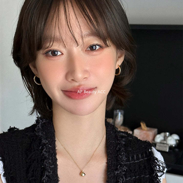 A관 - 925 은침 미니멀 심플 링 스트레이트 침 귀걸이 [EH-4169] 25.12-1