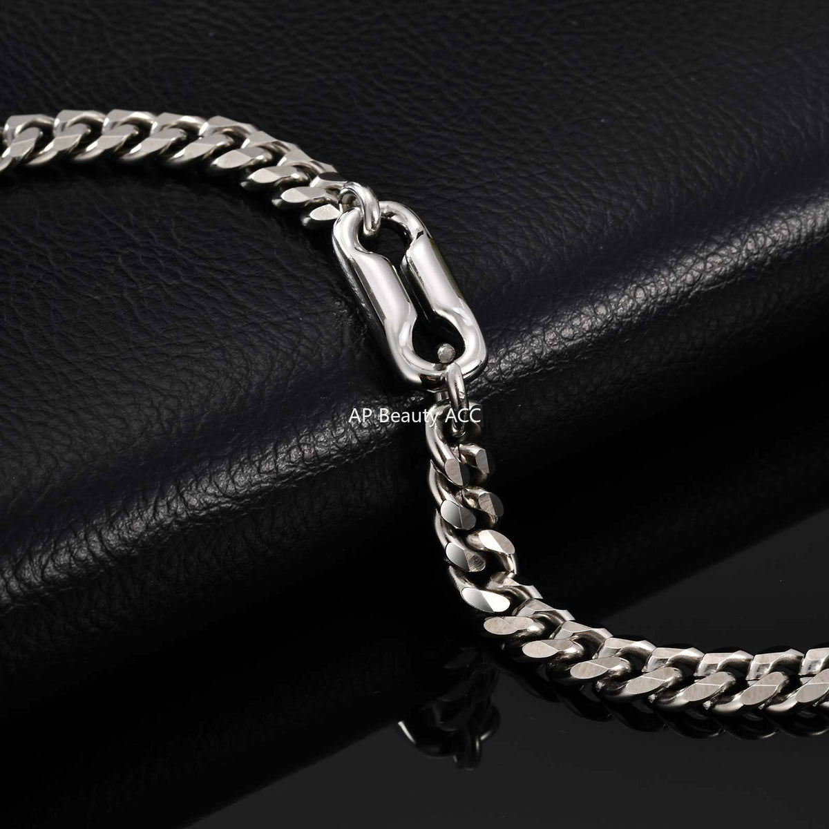 G관 - 스테인리스 스틸 8자 볼드 체인 팔찌 [BR-2632] 25.12-1