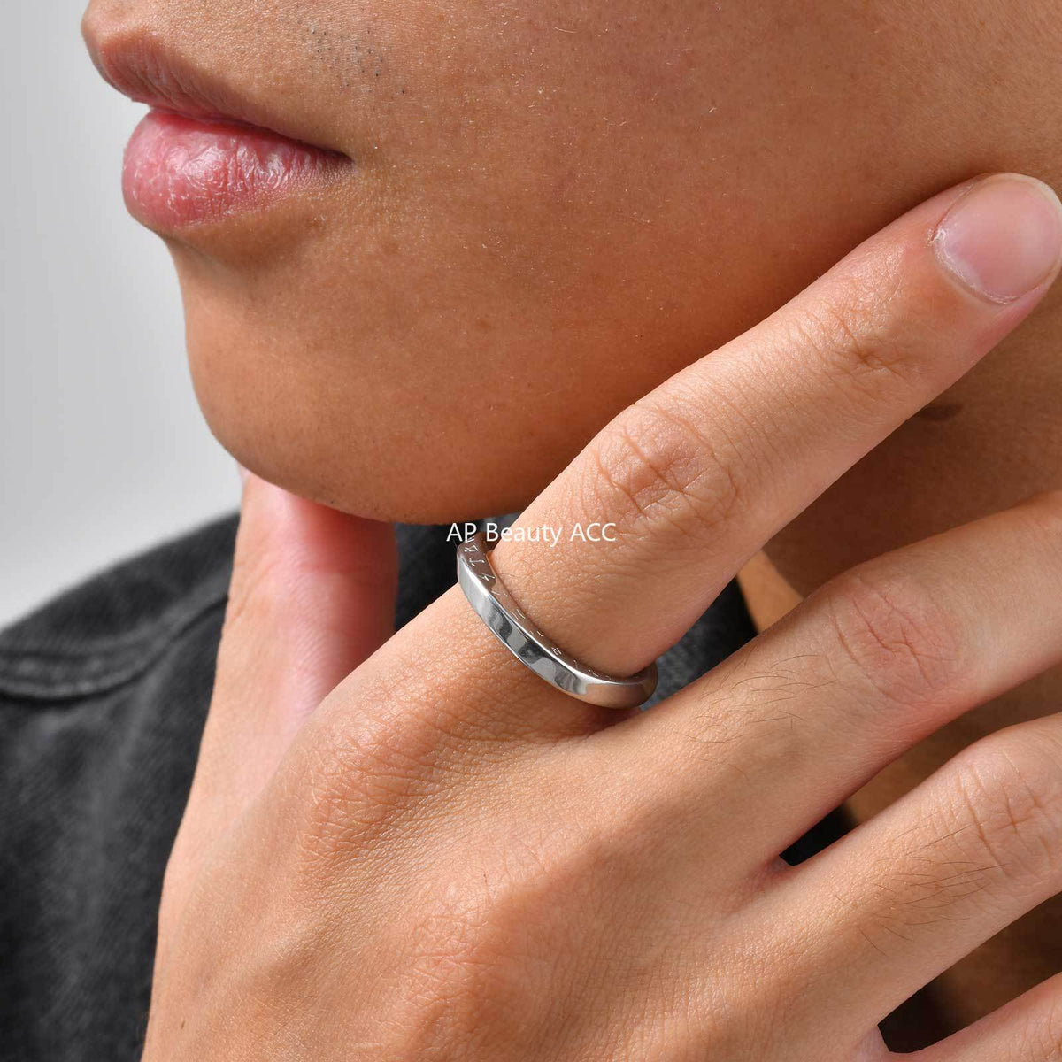 G관 - 스테인리스 스틸 바이킹 룬 문자 뫼비우스 반지 [RC-999] 25.12-2