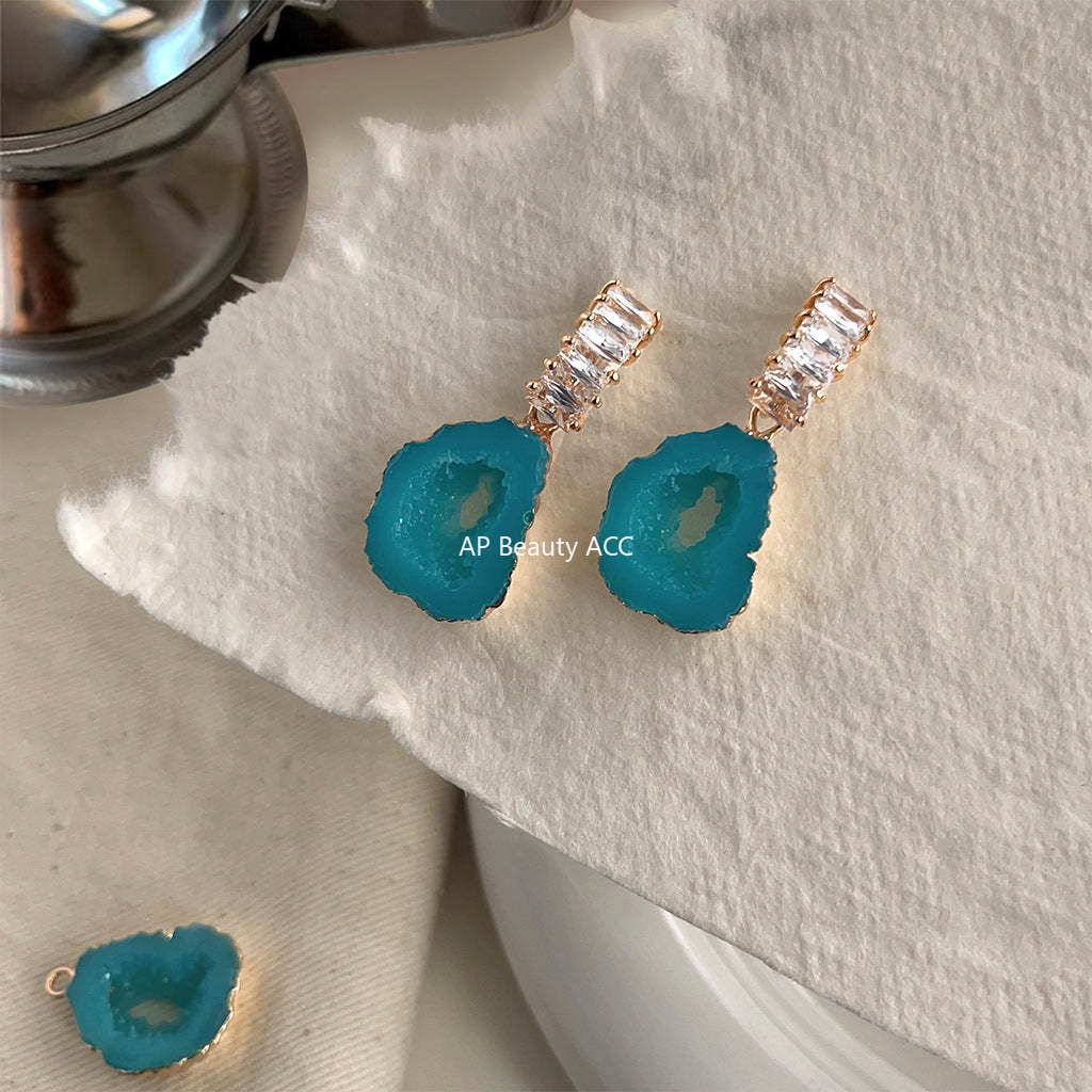 C관 - 고급스러운 여름 14K 도금 은침 귀걸이 [3946] 24.05-1