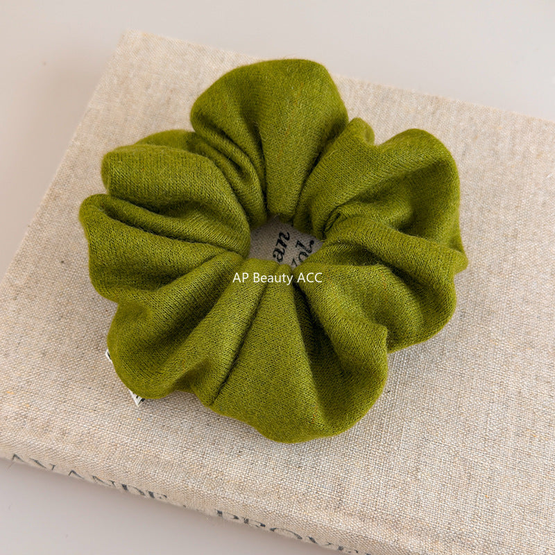 E관 - 부드러운 니트 단색 대형 곱창 헤어밴드 [27576] 25.10-3