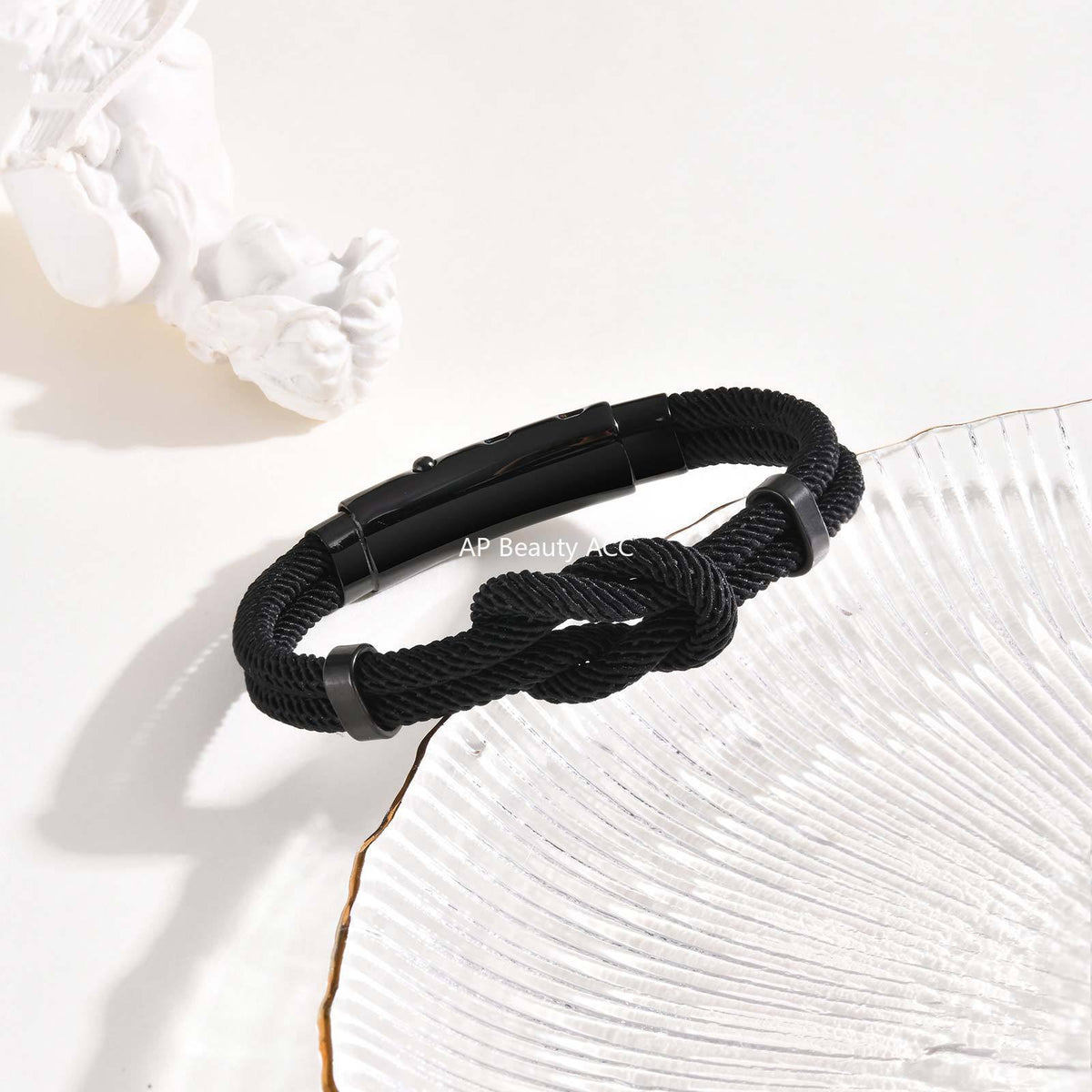 G관 - 스테인리스 스틸 로프 매듭 디자인 버클 팔찌 [BL-739] 25.11-2