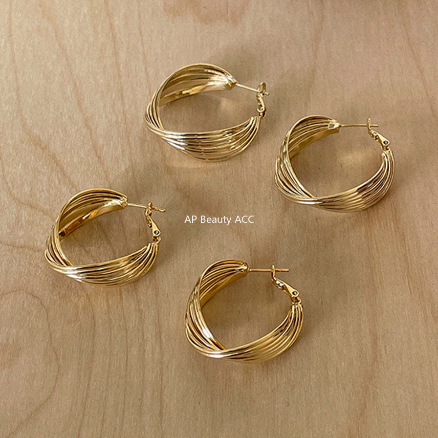 A관 - 925 은침 꼬임 디자인 귀걸이 [EH-3675] 25.06-4