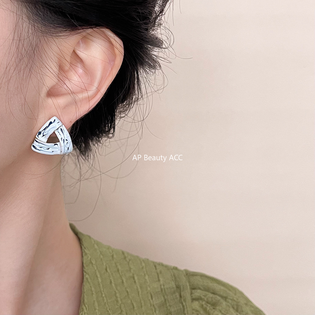 C관 - 청화백자 디자이너 독창적 인스타 감성 14K 도금 귀걸이 [4473-4476] 24.07-2