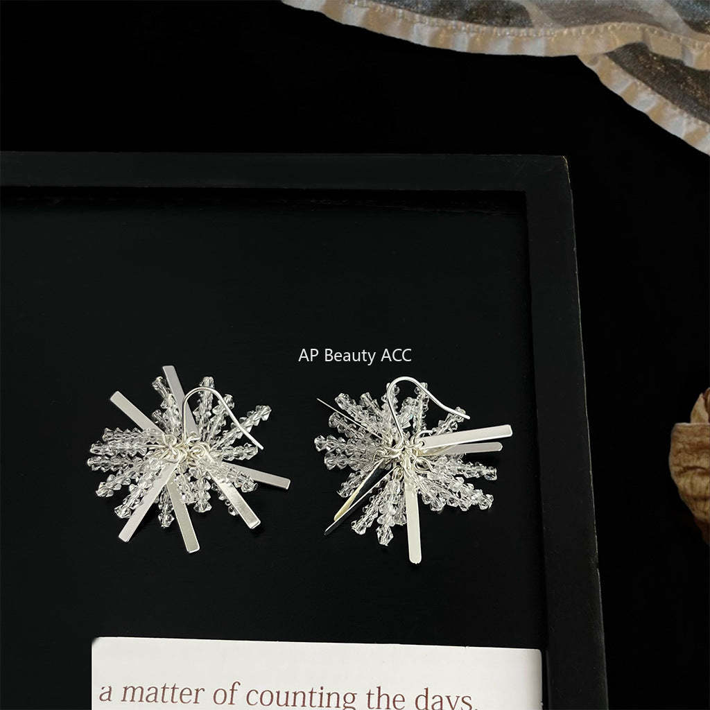 C관 - 유리 크리스탈 섬세한 디테일 귀걸이 [4329] 24.06-3