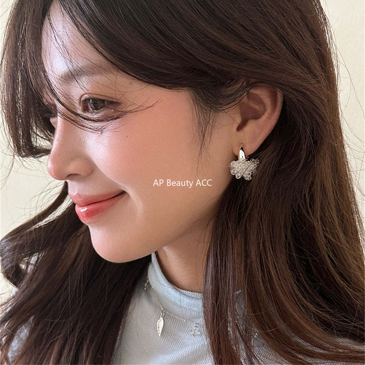 A관 - 큐빅 꽃다발 플라워 링 귀걸이 [EH-4170] 25.10-2