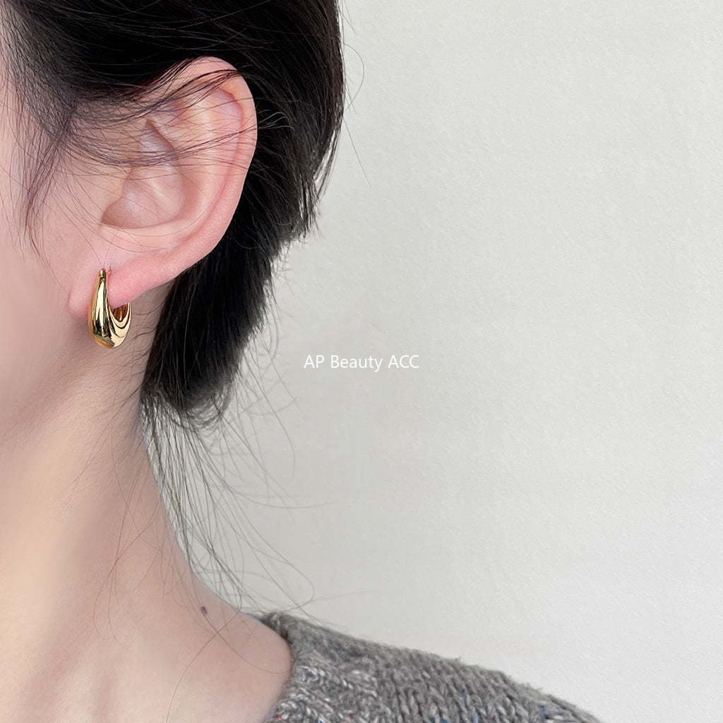 C관 - 개성 있는 고급스러운 기하학적 귀걸이 14K 도금 귀걸이 [3741-3742] 24.04-4