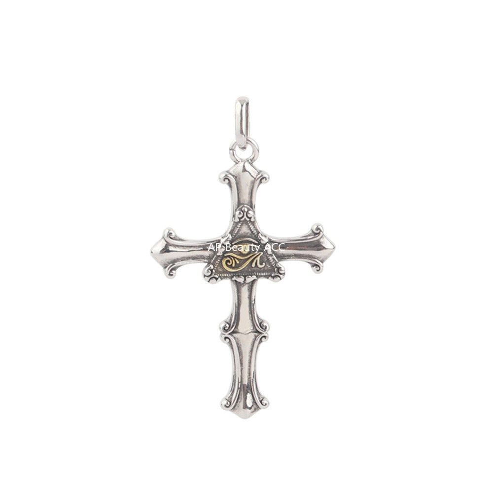 G관 - 호루스의 눈 십자가 펜던트 체인 목걸이 [X1201] 25.10-2