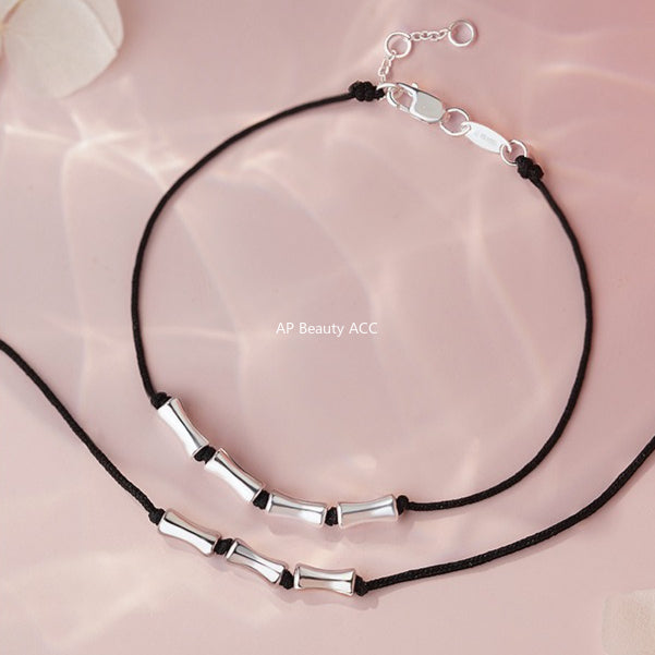 B관 - 999 실버 대나무 마디 디자인 커플 팔찌 [YC4481SL_1] 25.10-3