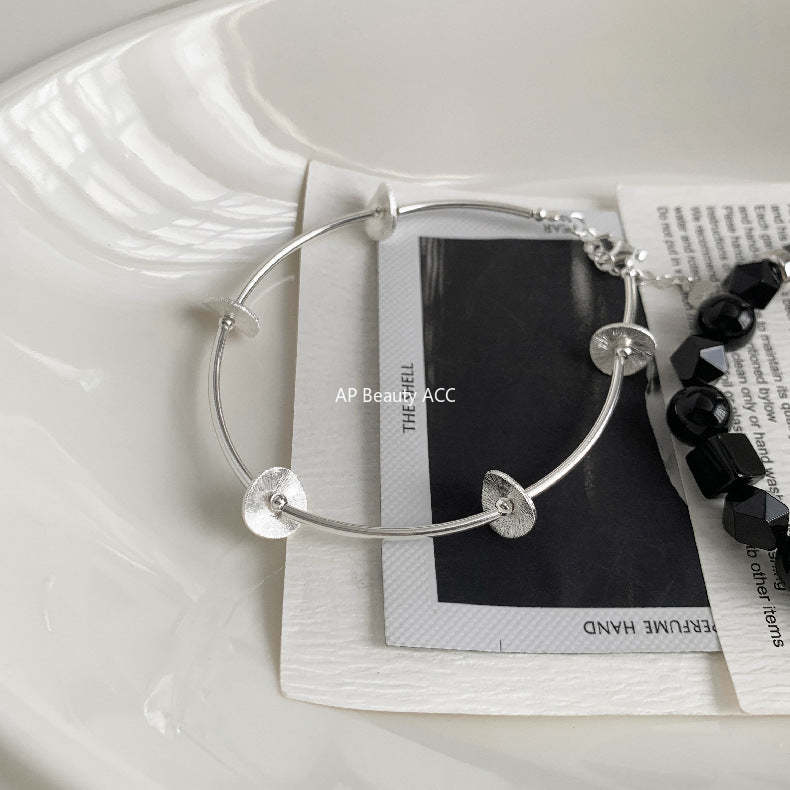 A관 - 십자가 흑마노 흑요석 925 실버 팔찌 [1512] 25.11-3