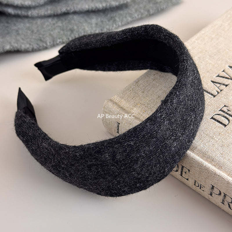 E관 - 도톰한 니트 디자인 와이드 머리띠 [27602] 25.10-4