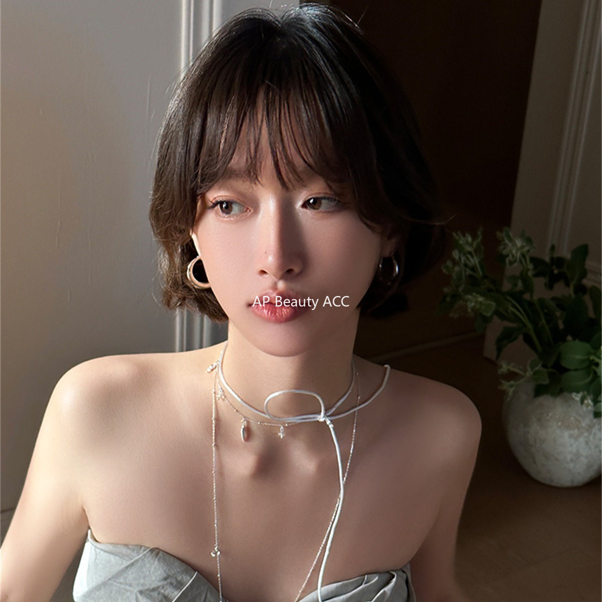 A관 - 925 은침 민무늬 별 링 귀걸이 [EH-3970] 25.10-1