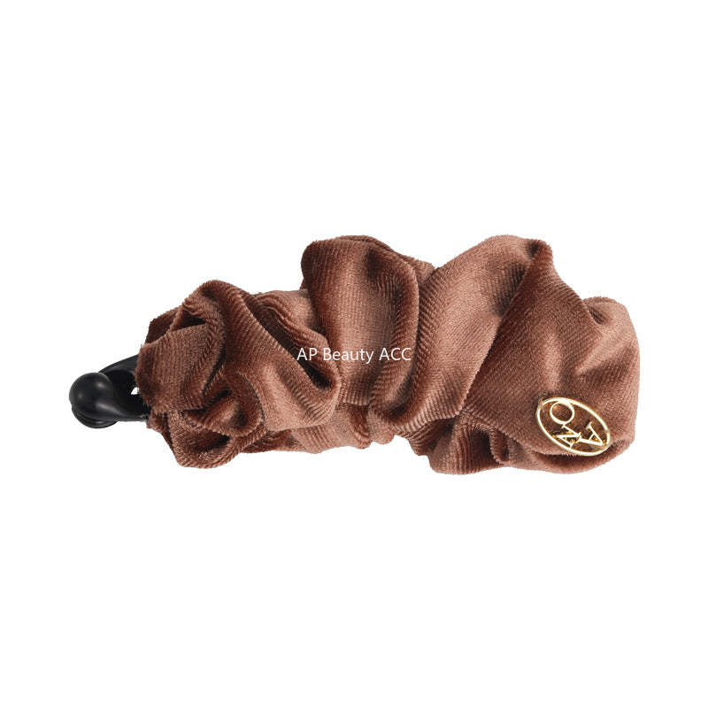 E관 - 벨벳 소재 주름 디자인 집게핀 [27709] 25.11-3