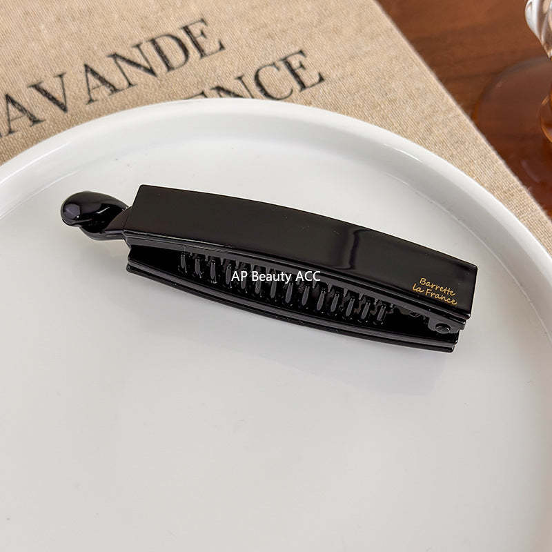 E관 - 아세테이트 스트라이프 트위스트 집게핀 [27640] 25.11-1