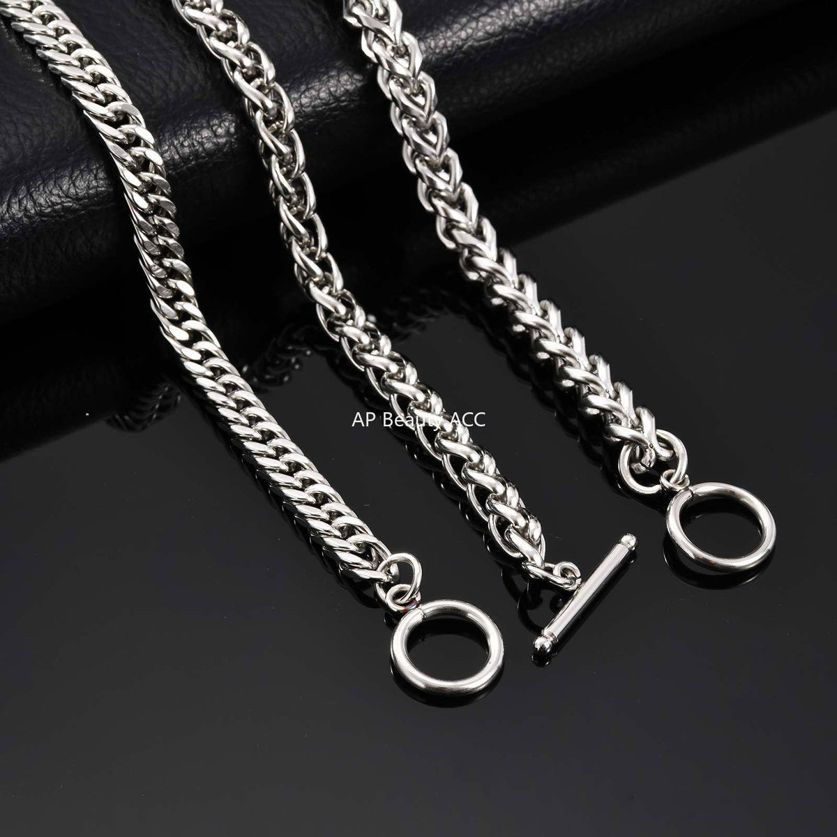 G관 - 스테인리스 스틸 체인 OT 고리 팔찌 [BR-1749] 25.12-1