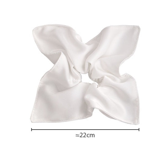 E관 - 새틴 스카프 포니테일 사각 곱창 헤어밴드 [27567] 25.10-3