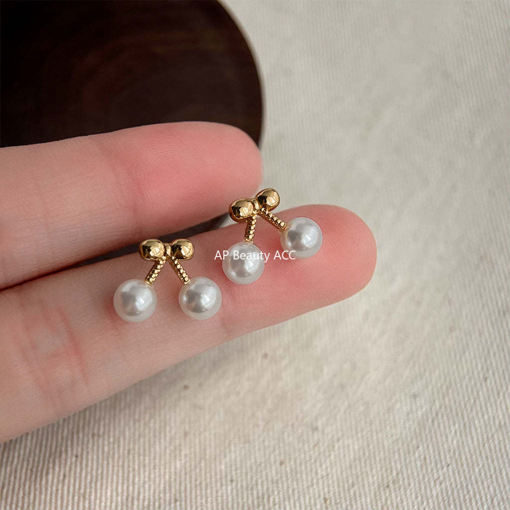 C관 - 14K 도금 체리 모양 상큼한 심플 귀걸이 [4433] 24.07-1