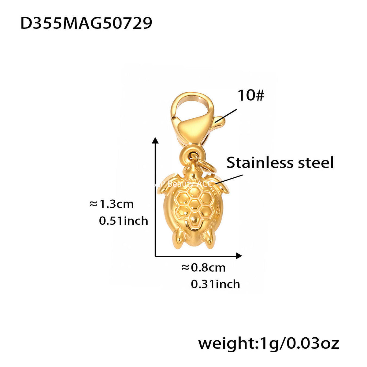 D관 - 고래 화살 하트 펜던트 DIY 스테인리스 스틸 목걸이 [P1077] 25.08-2
