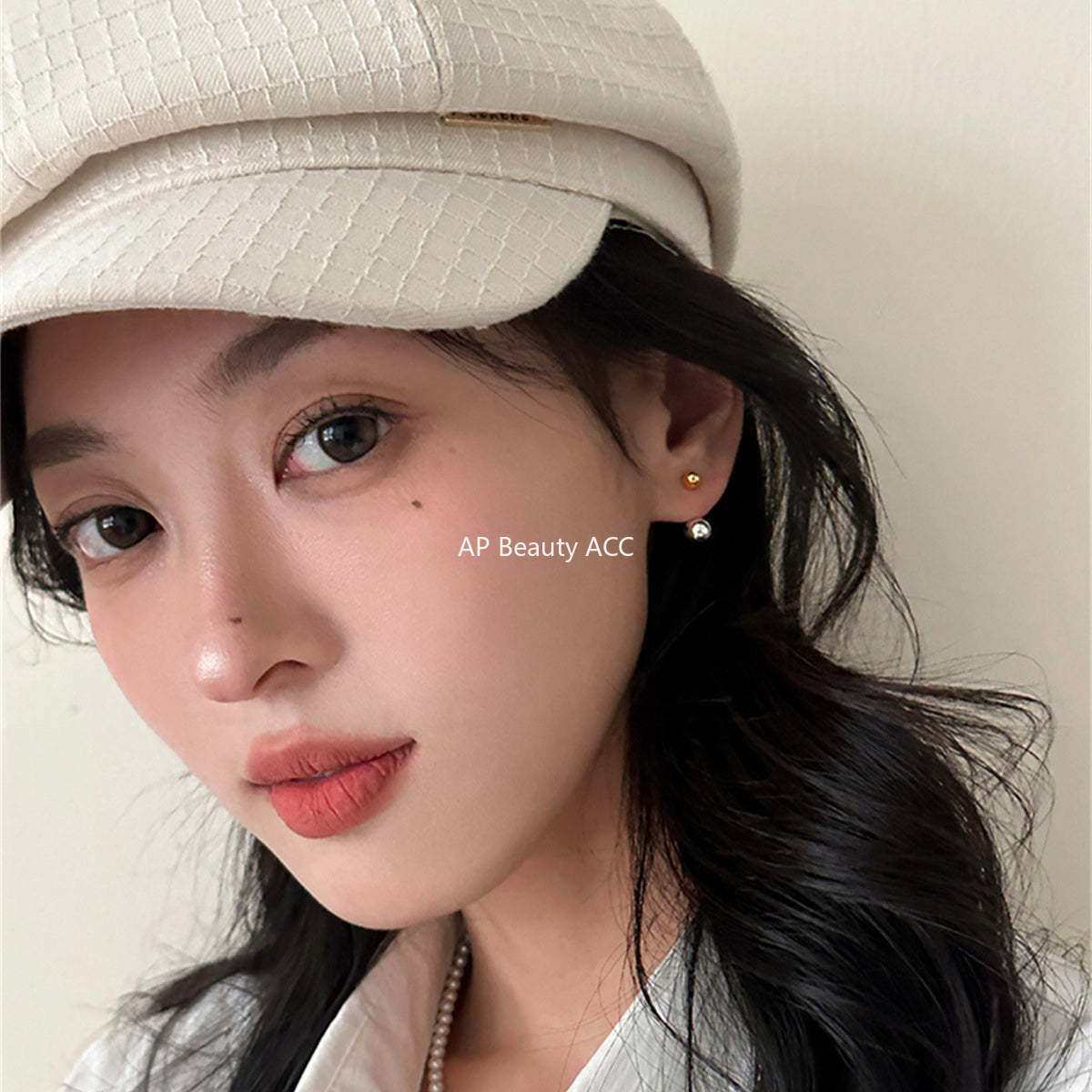 A관 - 925 은침 골드 실버 투톤 귀걸이 [EH-3634] 25.08-3