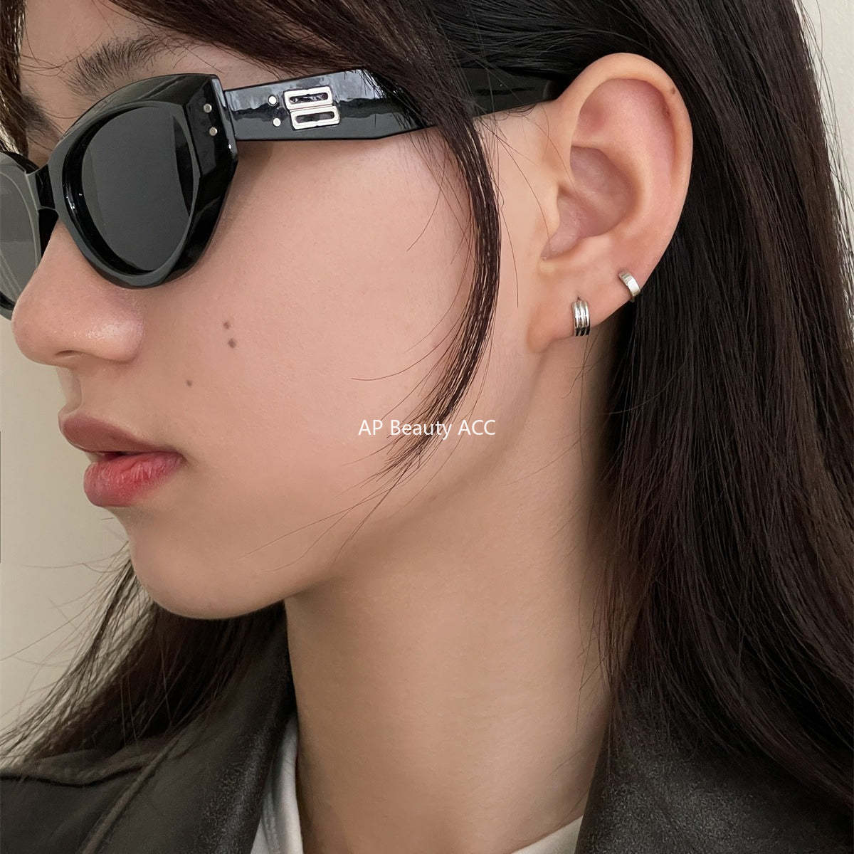 A관 - 925 은침 레이어드 베이직 링형 귀걸이 [EH-3132] 24.08-4