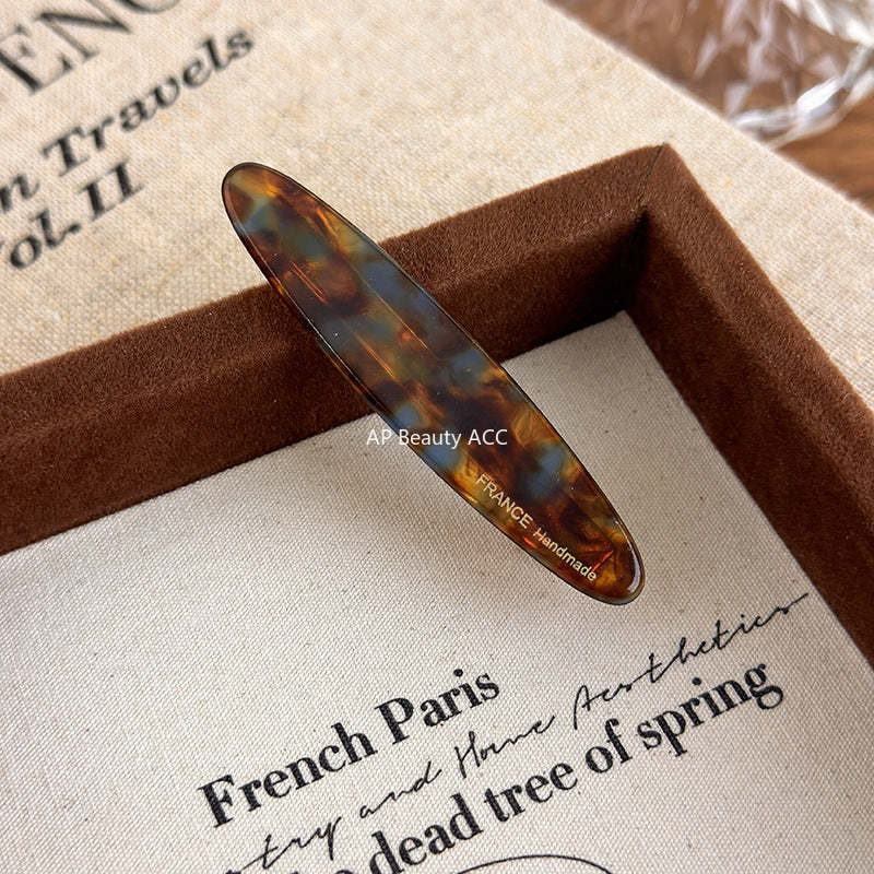 E관 - 아세테이트 타원형 헤어핀 [24170] 25.09-4