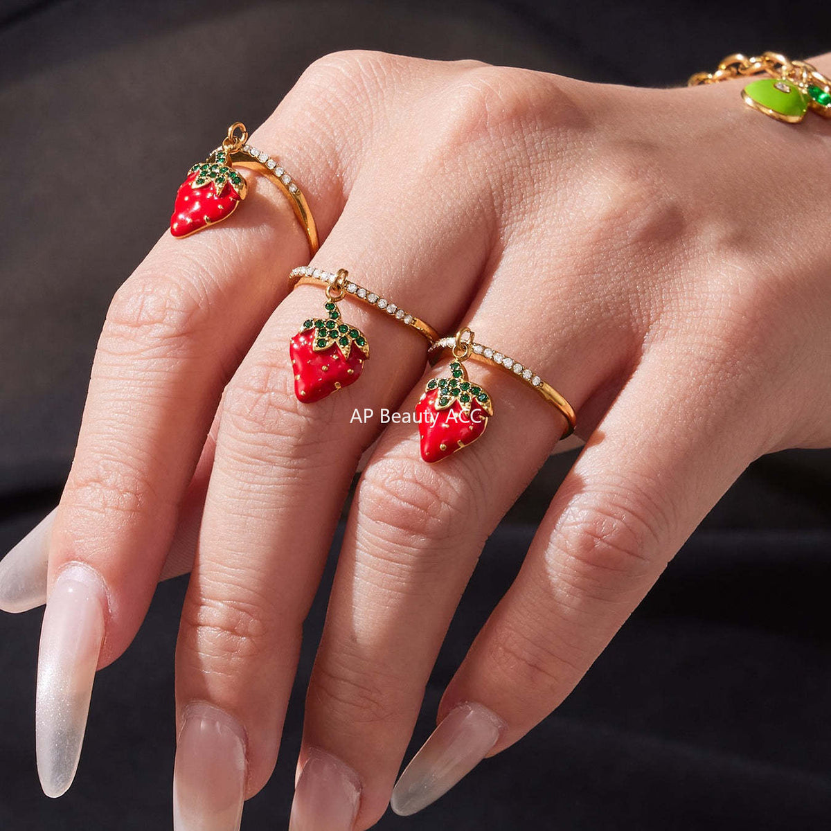 D관 - 스테인리스 스틸 큐빅 과일 열기구 지구본 펜던트 목걸이 팔찌 반지 [TXP422] 25.10-4