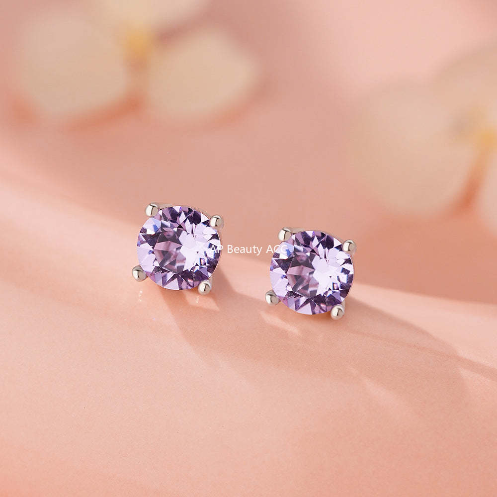 B관 - 999 실버 스와로스키 큐빅 귀걸이 [YC8779E_1] 25.12-2