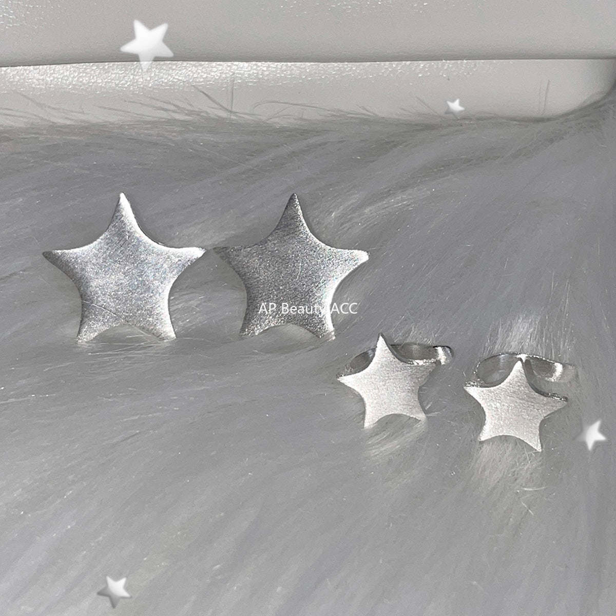 A관 - 샌딩 오각별 디자인 이어커프 귀걸이 [EJ-49] 25.12-1