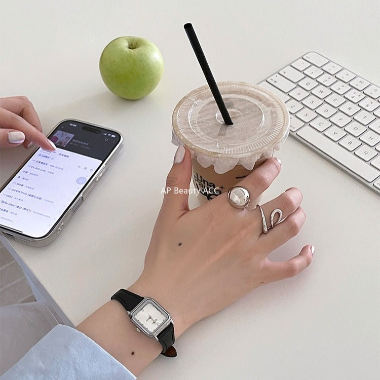 A관 - 매끈한 볼드 디자인 오픈형 반지 [JZ-0721] 25.11-1