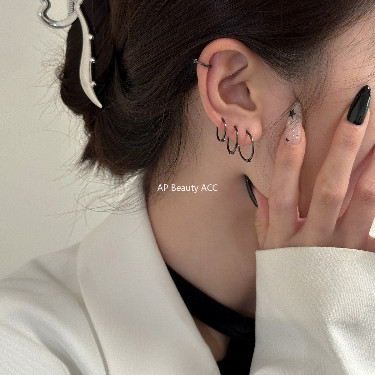 A관 - 999 실버 심플 링 귀걸이 [EH-2308] 25.10-3