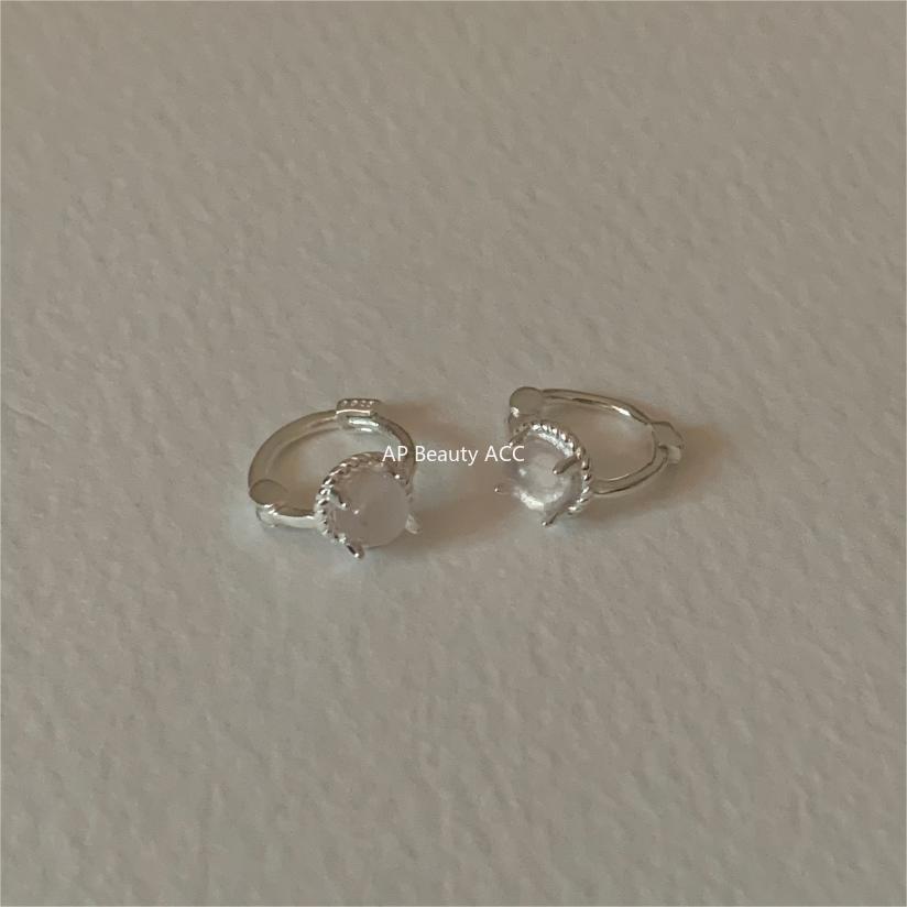 F관 - 925 실버 묘안석 링 귀걸이 [C1244] 25.10-2