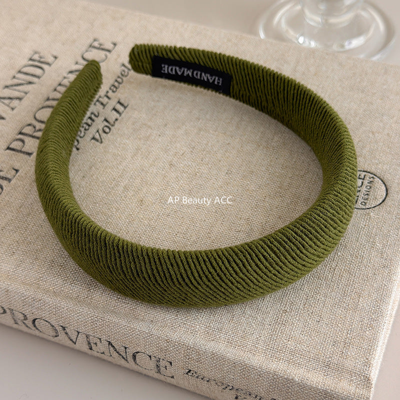 E관 - 코듀로이 스펀지 와이드 머리띠 [21924] 25.11-2