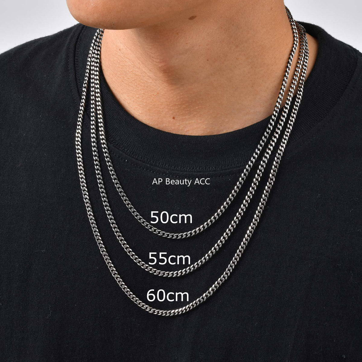G관 - 스테인리스 스틸 볼드 빈티지 체인 목걸이 [NC-529] 25.10-5