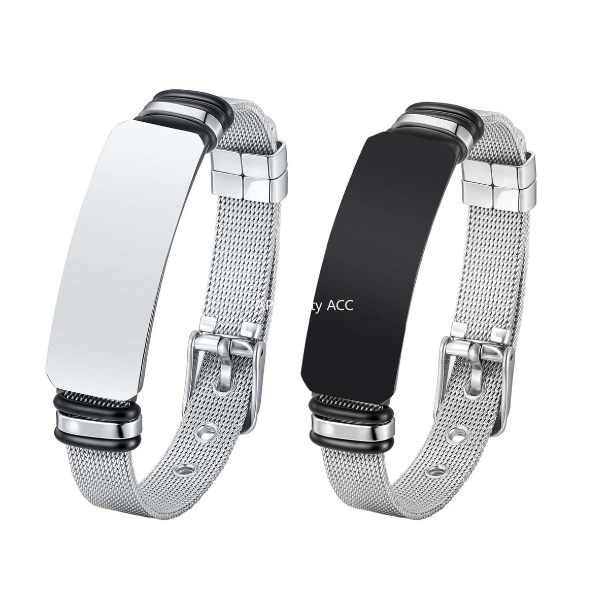 G관 - 무광 플레이트 스테인리스 스틸 시계 팔찌 [BR-2794] 25.12-2