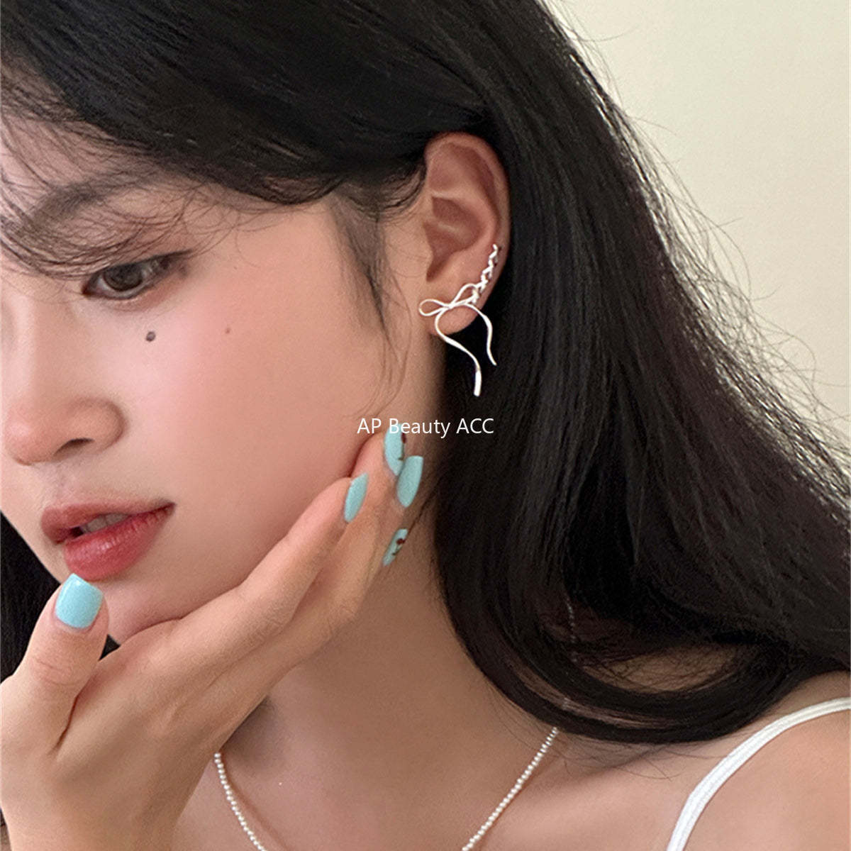 A관 - 925 은침 리본 귀걸이 [EH-3135] 24.08-4