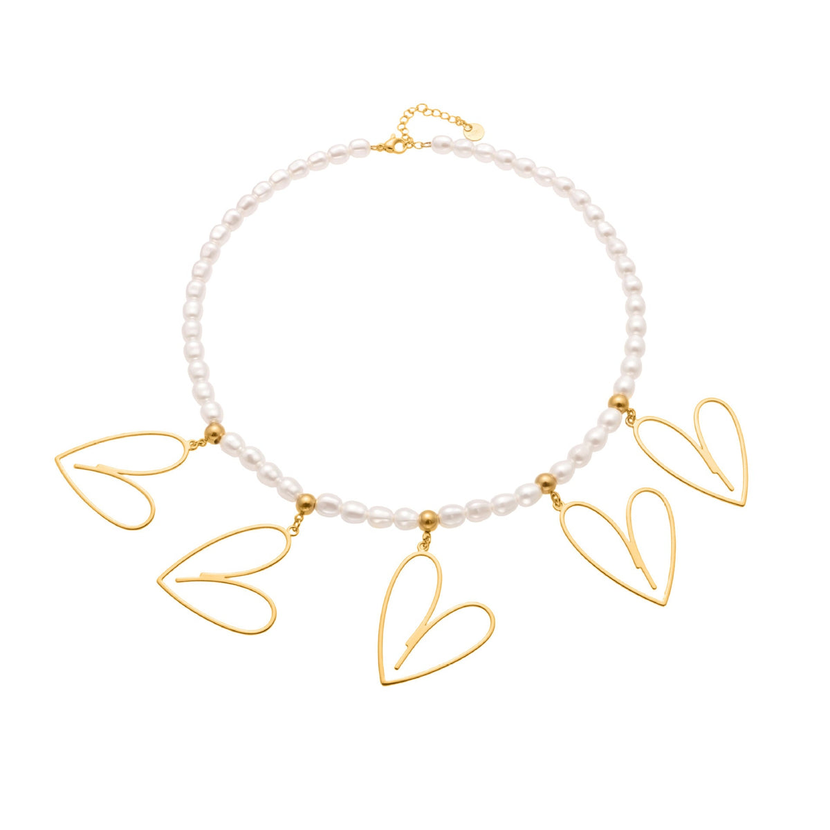 D관 - 스테인리스 스틸 핸드메이드 하트 펜던트 목걸이 [P1676] 25.10-3