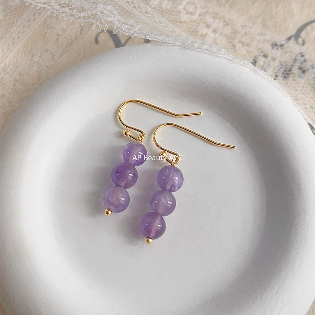 C관 - 라벤더 보석 2024 신상 핸드메이드 귀걸이 [3800] 24.05-2
