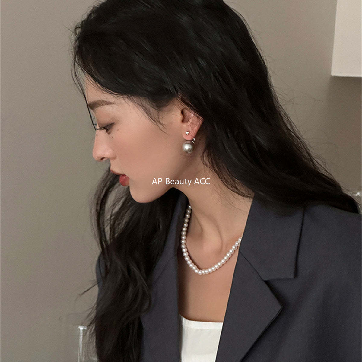 A관 - 프렌치 빈티지 진주 은침 귀걸이 [EH-2856] 24.04-3