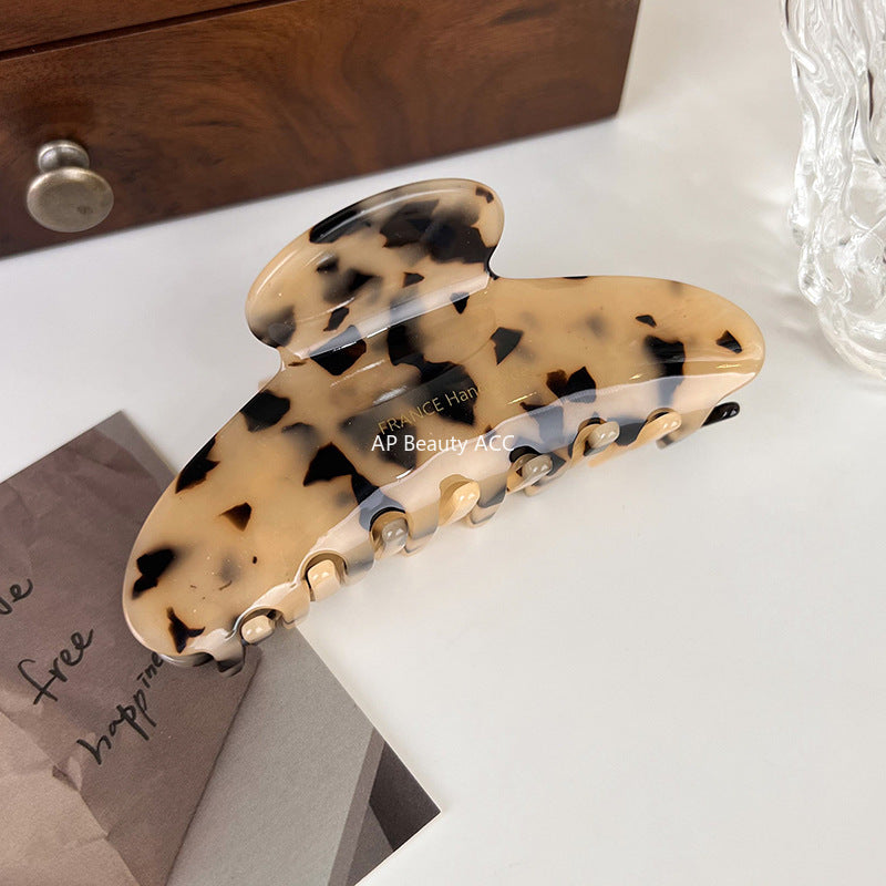 E관 - 아세테이트 올림머리 디자인 집게핀 [22978] 25.10-2