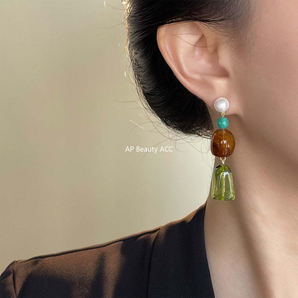 C관 - 핸드메이드 925 은침 롱 디자인 태슬 귀걸이 [6811] 25.09-4