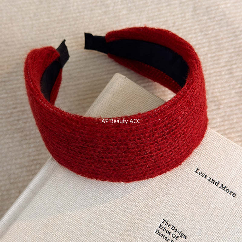 E관 - 니트 소재 볼륨 와이드 머리띠 [27794] 25.12-3