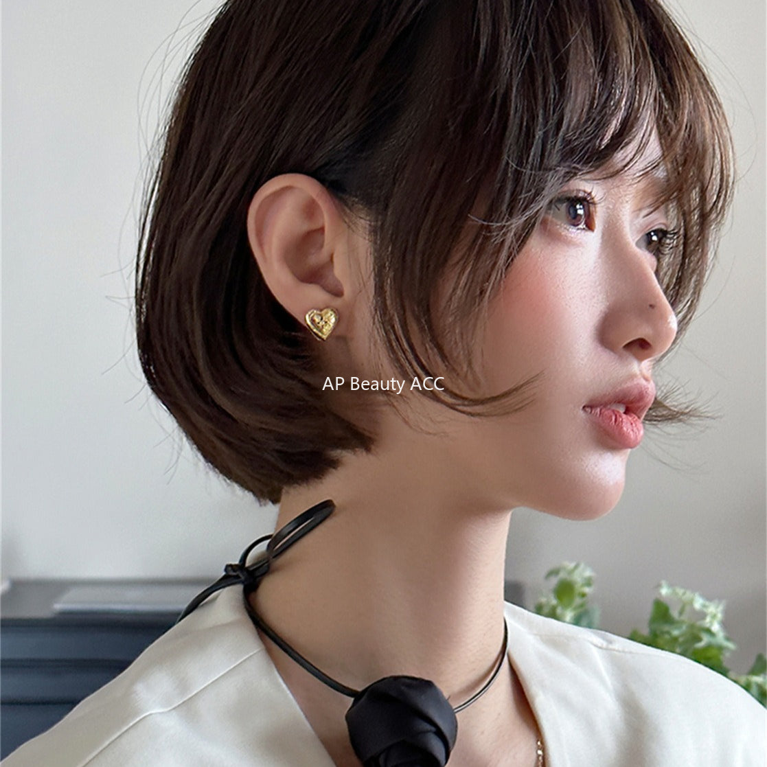 A관 - 925 은침 하트 큐빅 귀걸이 [EH-4013] 25.10-1