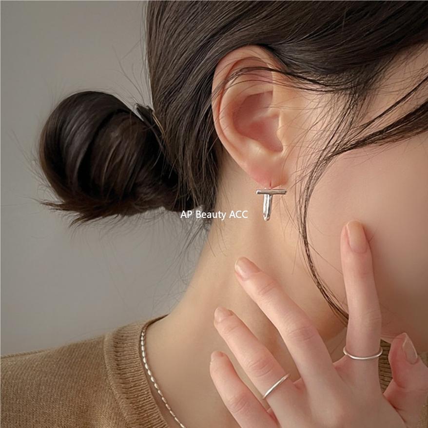 F관 - 925 실버 T자 모양 귀걸이 [C1092] 25.10-4
