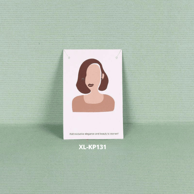 액세서리 부자재 - [6x9cm] 목걸이 귀걸이 포장지 200장 얼굴 그림 두꺼운 코팅지 OPP 별도구매 [GF03]